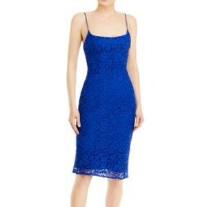 Elegant Blue Lace Dress